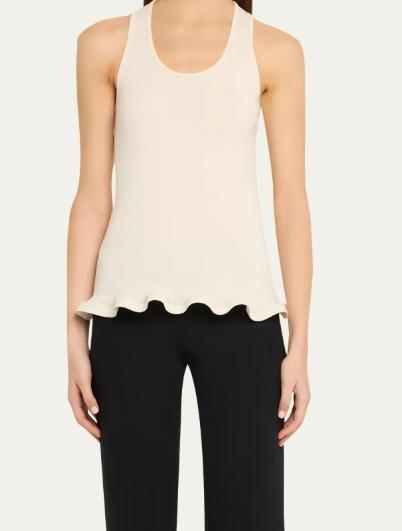 26SS 스텔라 맥카트니 민소매 티셔츠 6J04553SQA51 9200 CREAM - STELLA MCCARTNEY