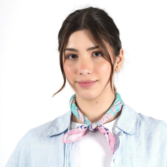  비스마야 머플러/스카프 트로피컬 와일드캣 반다나 틸 - VISMAYA