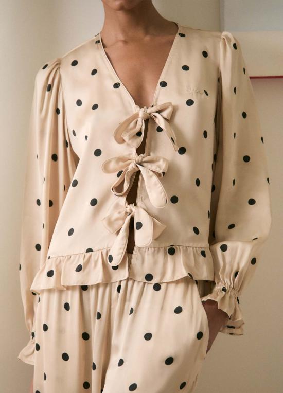  씨뉴욕 라운지 웨어 씨 니 폴렛 PJ 세트 크림