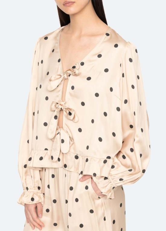  씨뉴욕 라운지 웨어 씨 니 폴렛 PJ 세트 크림 - SEA NY