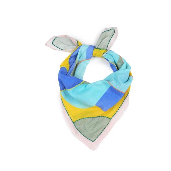  비스마야 머플러/스카프 프리즘 플라워 반다나 세이지 그린