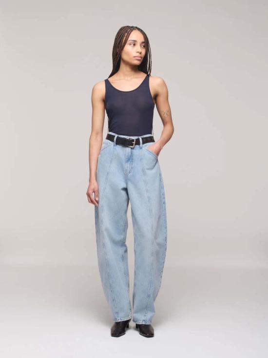  달라 데님 팬츠 리도 플랫심 진 퍼시피카