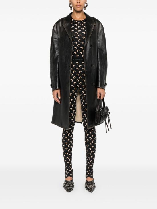 26SS 마린세르 크레센트 문 프린트 긴팔 티셔츠 WTS006A CJER0001IT99 Black - MARINE SERRE