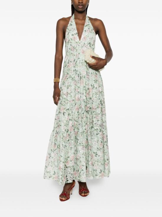 26SS 앨리스 앤 올리비아 롱 원피스 CC604P46528 P395 Verde - ALICE & OLIVIA