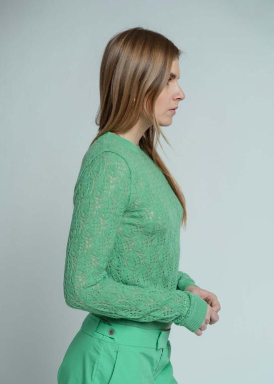  브라조 트리콧 스웨터 브라조 트리코 레이스 올 썸즈 풀오버 - BRAZEAU TRICOT