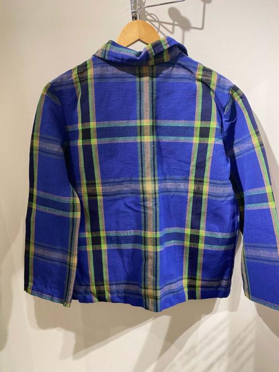  콘라도 자켓 폴리나 체크무늬 우븐 재킷 블루 체크무늬 - CONRADO