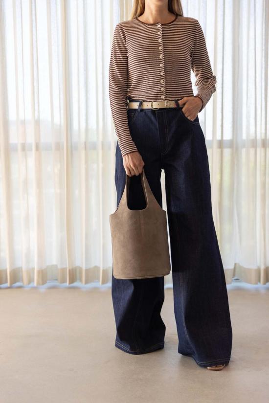  오니아 가디건 리넨 리브 카디건 - ONIA