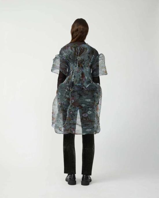  줄리아 호이어 숏 원피스 Julia Heuer Thekla 핸드플리츠 드레스 - JULIA HEUER