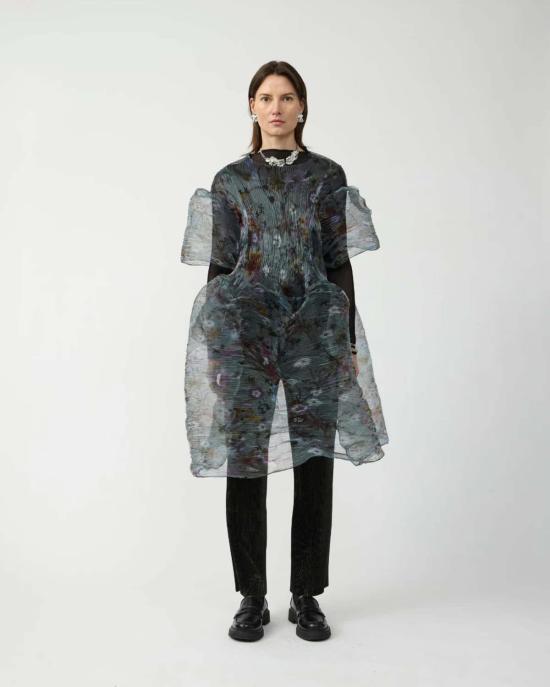  줄리아 호이어 숏 원피스 Julia Heuer Thekla 핸드플리츠 드레스 - JULIA HEUER