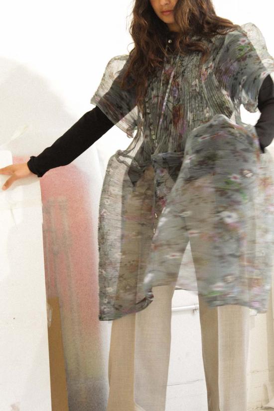  줄리아 호이어 숏 원피스 Julia Heuer Thekla 핸드플리츠 드레스 - JULIA HEUER