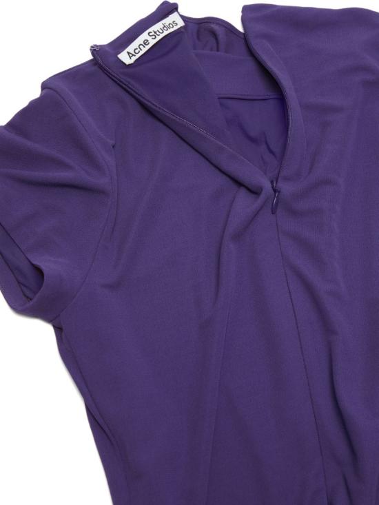 26SS 아크네 스튜디오 레이어드 미디 드레스 A20930 BPB Deep purple - ACNE STUDIOS