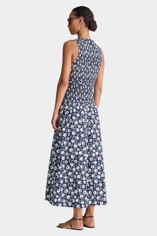  어피스 어파트 롱 원피스 Apiece Apart Siempre 탱크 맥시 드레스 네이비 플로럴 스탬프 - APIECE APART