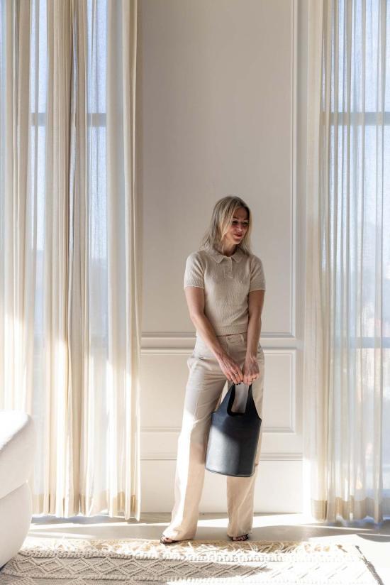  Onia 폴로 티셔츠 오니아 코튼 부클 폴로