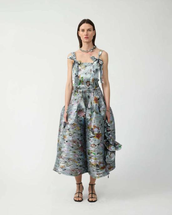  줄리아 호이어 민소매 티셔츠 준 스모크 탑 - JULIA HEUER