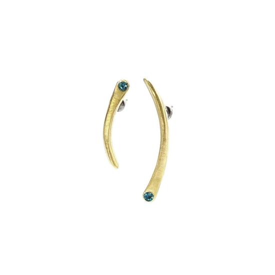  Sibilia 이어링 시빌리아 쿠르바 스터드  (황동/베르데)