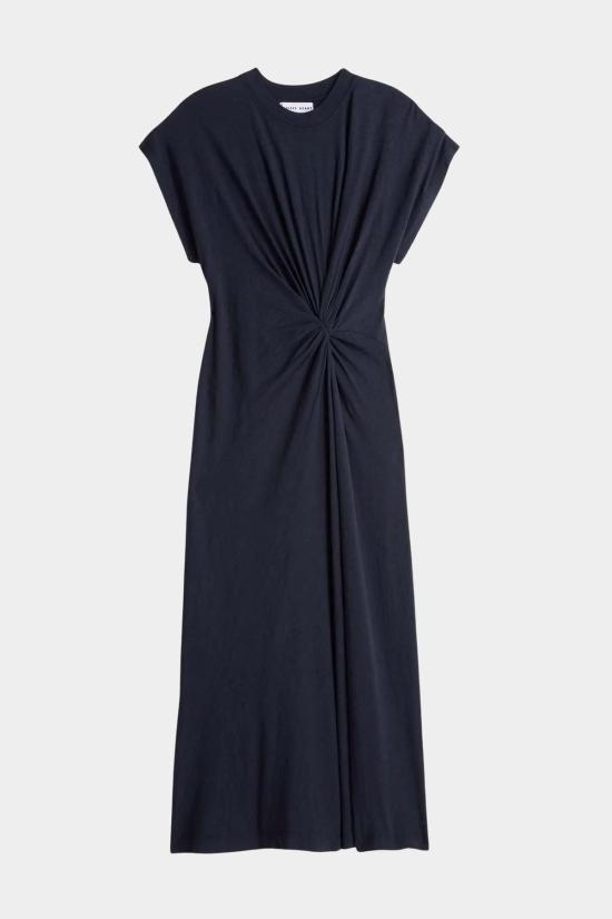  어피스 어파트 롱 원피스 Apiece Apart Volta Twist Dress Navy - APIECE APART