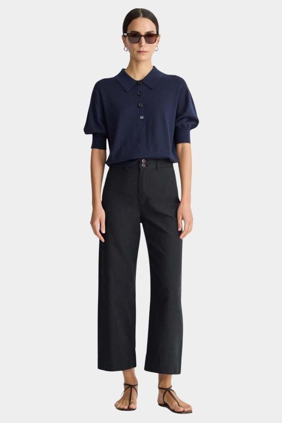  어피스 어파트 크롭 팬츠 메리다 클래식 팬츠 블랙 (Apiece Apart)