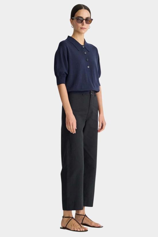  어피스 어파트 크롭 팬츠 메리다 클래식 팬츠 블랙 (Apiece Apart) - APIECE APART