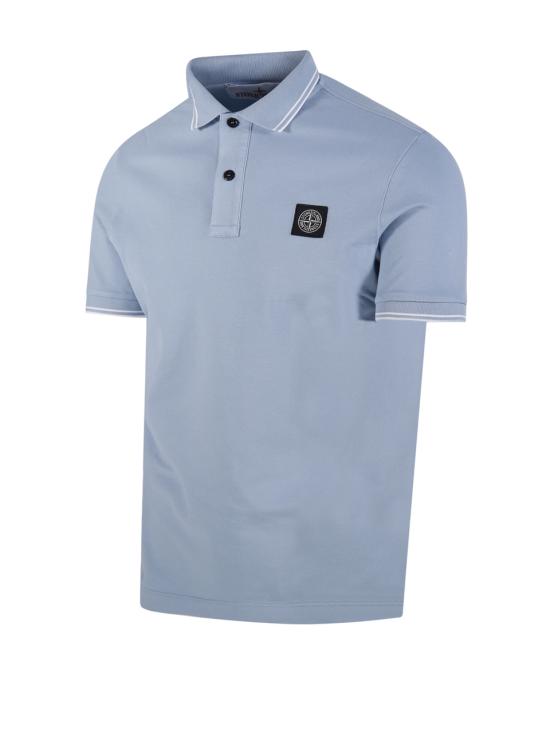 26SS 스톤 아일랜드 오가닉 코튼 피케 컴퍼스 패치 스트레치 슬림핏 숏슬리브 폴로 S152200010 S0018 V004A - STONE ISLAND