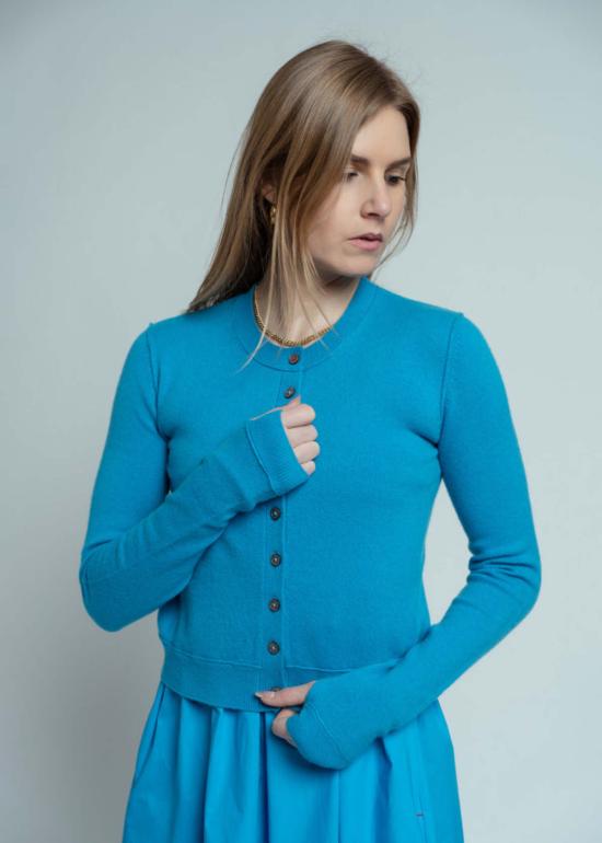  브라조 트리콧 가디건 브라조 트리코 로얄 올 썸스 카디건 풀사이드