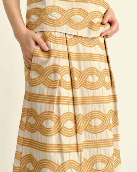  카르톨리나 미디 스커트 비 스커트 - CARTOLINA