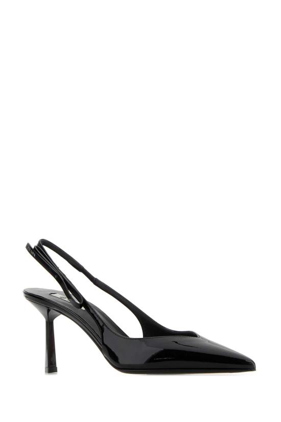 26FW 프라다 페이턴트 레더 슬링백 펌프스 1I447OFB075069 F0002 Black - PRADA