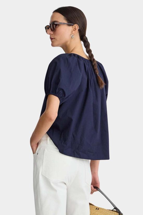 어피스 어파트 블라우스 Apiece Apart Amalie Tie Top Midnight - APIECE APART