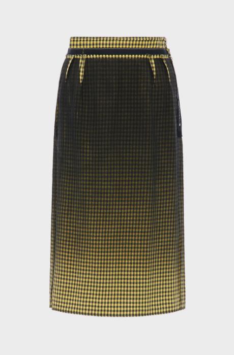 26SS 마르지엘라 미디 스커트 S51ME0053M35711 001F YELLOW BLACK