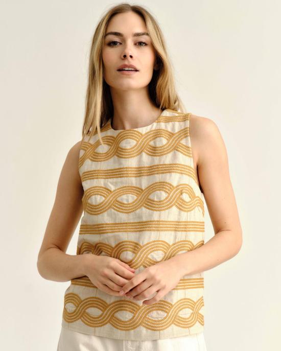  카르톨리나 민소매 티셔츠 셀레스테 탱크탑 - CARTOLINA