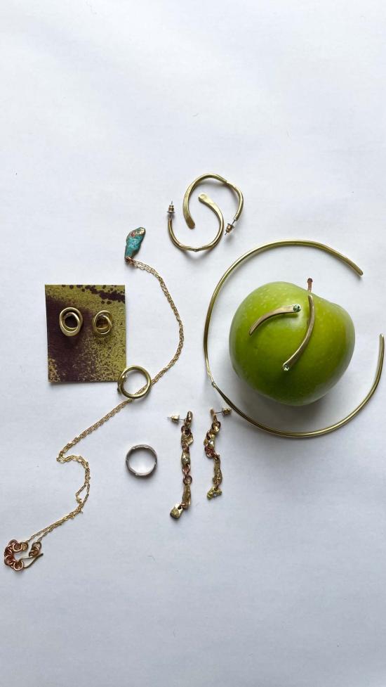  Sibilia 이어링 시빌리아 에코  (황동/투명) - OTHER BRANDS