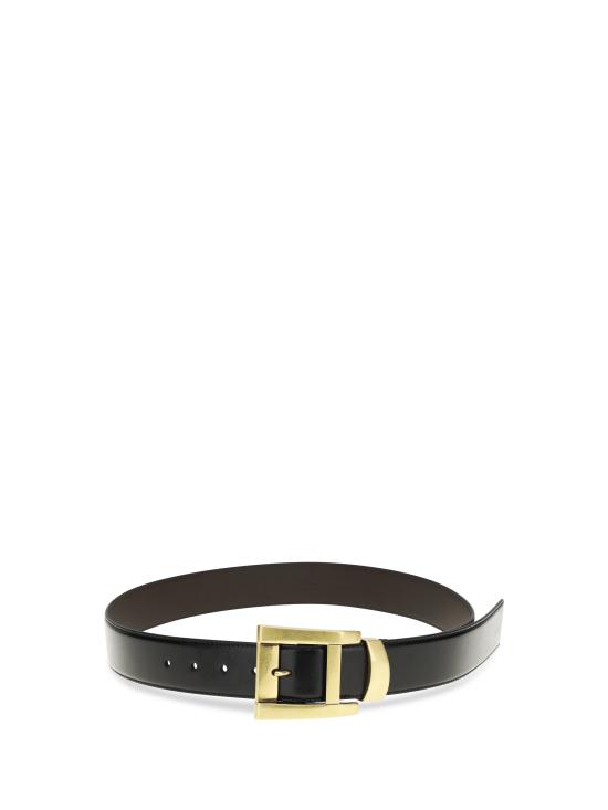 26SS 베르사체 가죽 벨트 10241971A17848 1B55J BLACK - VERSACE