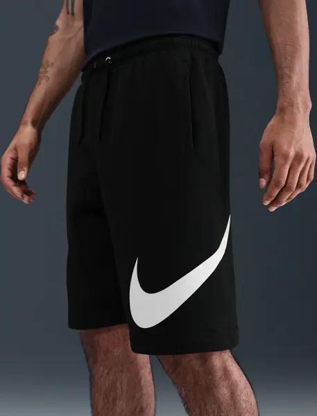 26SS 나이키 클럽 플리스 쇼츠 FN3906 010 BLACK WHITE DOM - NIKE