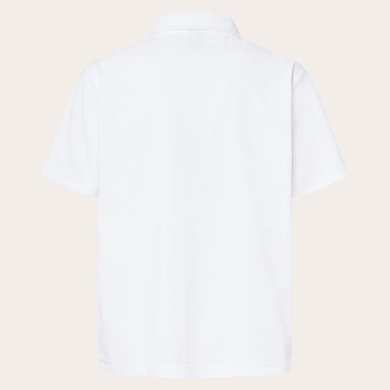26SS 오클리 폴로 티셔츠 FOA408801WHITE DOM - OAKLEY
