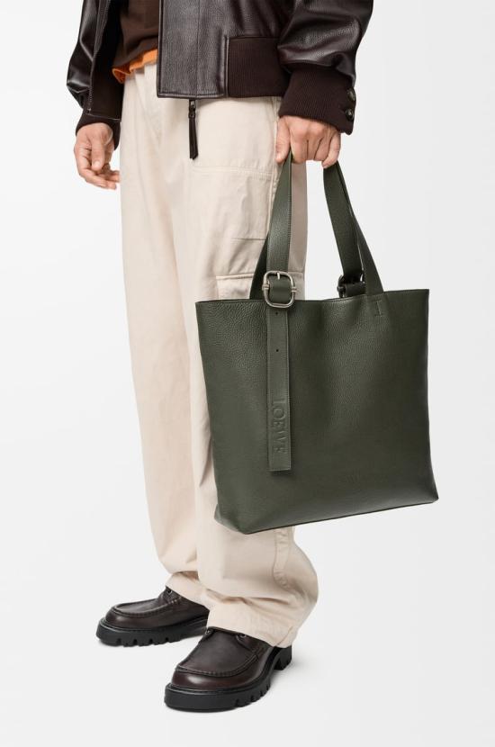 26SS 로에베 토트백 BB22LTTX01 3969 DARK KHAKI GREEN DOM - LOEWE