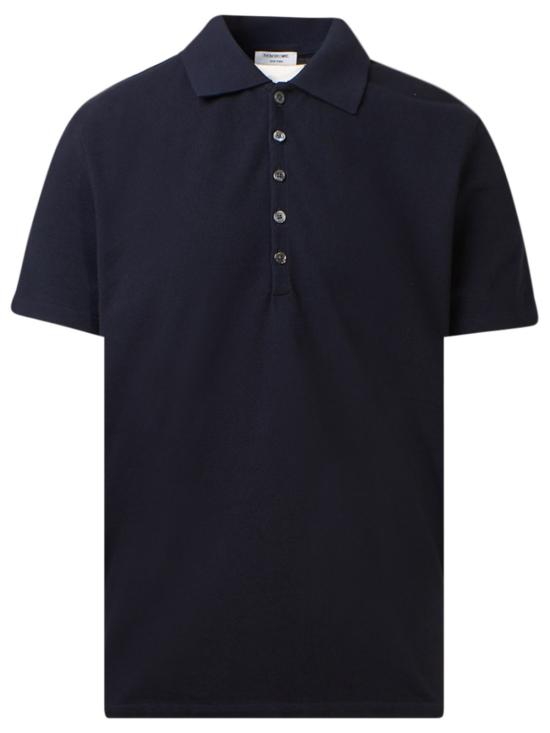 26SS 톰브라운 클래식 피케 스트라이프 릴렉스드 폴로 티셔츠 MJP042A00050415 DOM - THOM BROWNE