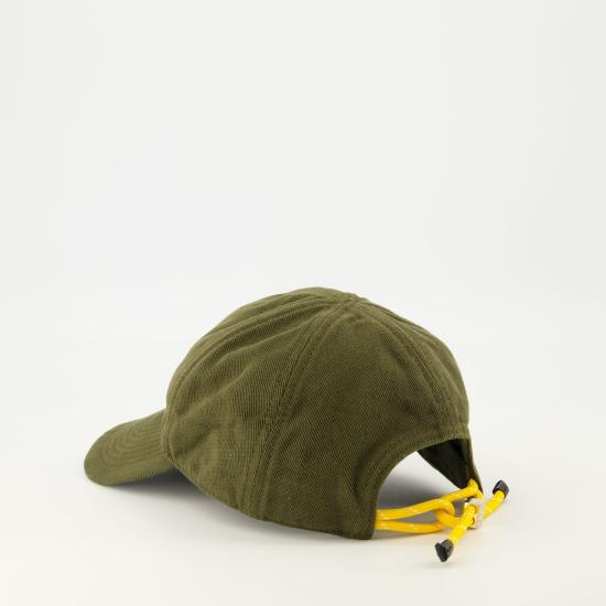26FW 미우미우 플리스 베이스볼 캡 5HC369 2CR1 F0L24 FOREST GREEN YELLOW DOM - MIU MIU