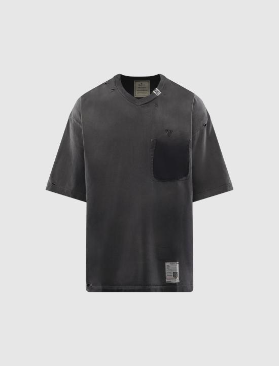 26SS 메종 미하라 야스히로 반팔 티셔츠 J16TS802 BLACK DOM