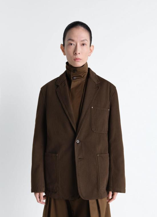 26SS 르메르 포켓 블레이저 자켓 JA1103 LD1068 423 CACAO DOM - LEMAIRE