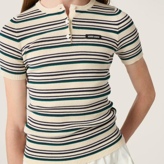 26SS 미우미우 스웨터 MML03Y 1848 F0018 NATURAL DOM - MIU MIU