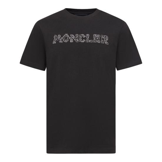 26SS 몽클레어 반팔 티셔츠 8C00025 89AUG 999 BLACK DOM