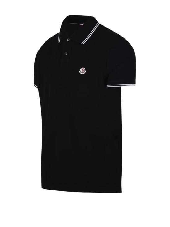 26SS 몽클레어 로고 디테일 코튼 폴로 셔츠 8A00027 84556 999 BLACK DOM - MONCLER