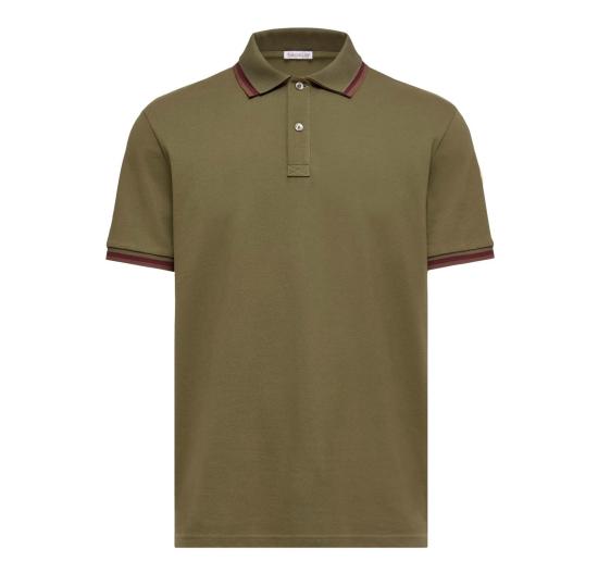 26SS 몽클레어 폴로 티셔츠 8A00005 89A16 818 OLIVE GREEN DOM