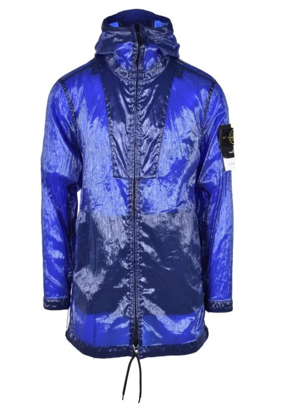  스톤 아일랜드 자켓 폴리아미드 혼방 소재 아우터 - 블루