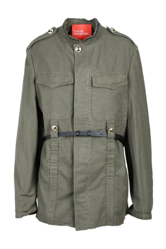  ..,Merci 자켓 캔버스 사파리 재킷 - 녹색