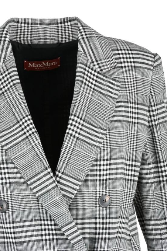  막스마라 자켓 Staffa 더블 브레스트 재킷 - 그레이/블랙 - MAX MARA