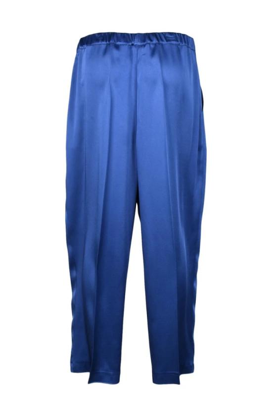  리비아나 콘티 스트레이트 팬츠 우아한 바지 - 블루 - LIVIANA CONTI