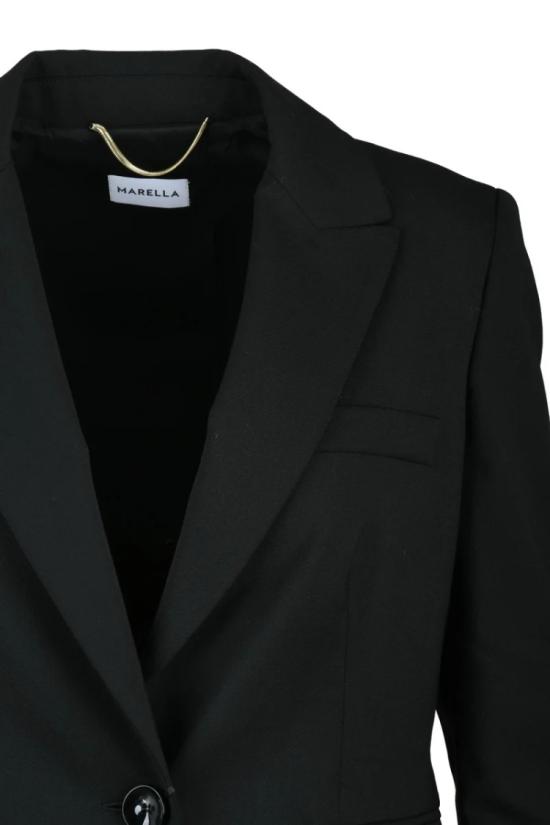  마렐라 자켓 울 엘라스테인 재킷 - 블랙 - MARELLA