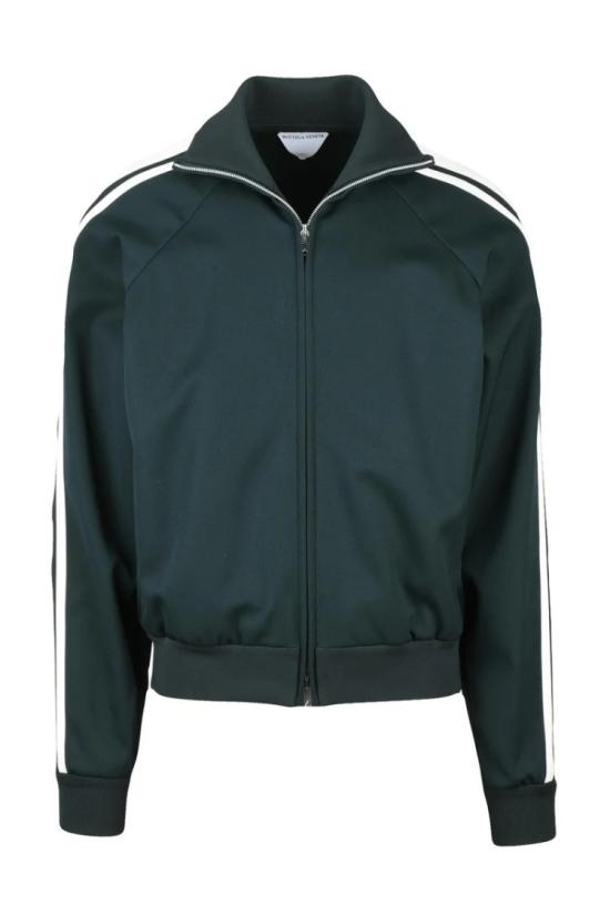  보테가베네타 자켓 울 재킷 (지퍼 포켓 포함) - 녹색