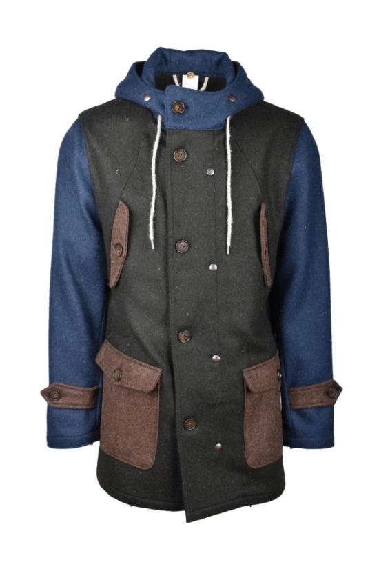  Equipe 70 자켓 블루/그린 버진 울 파카