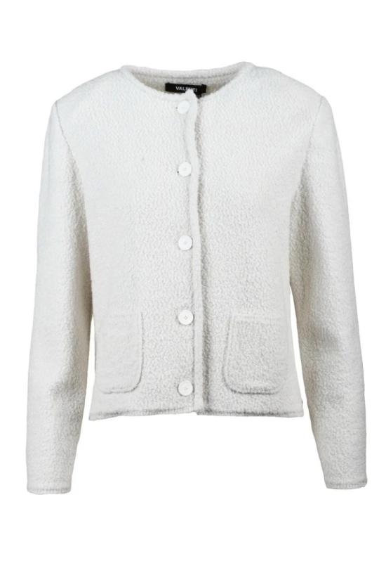  안토니오발렌티 자켓 크루넥 울 재킷 - 화이트